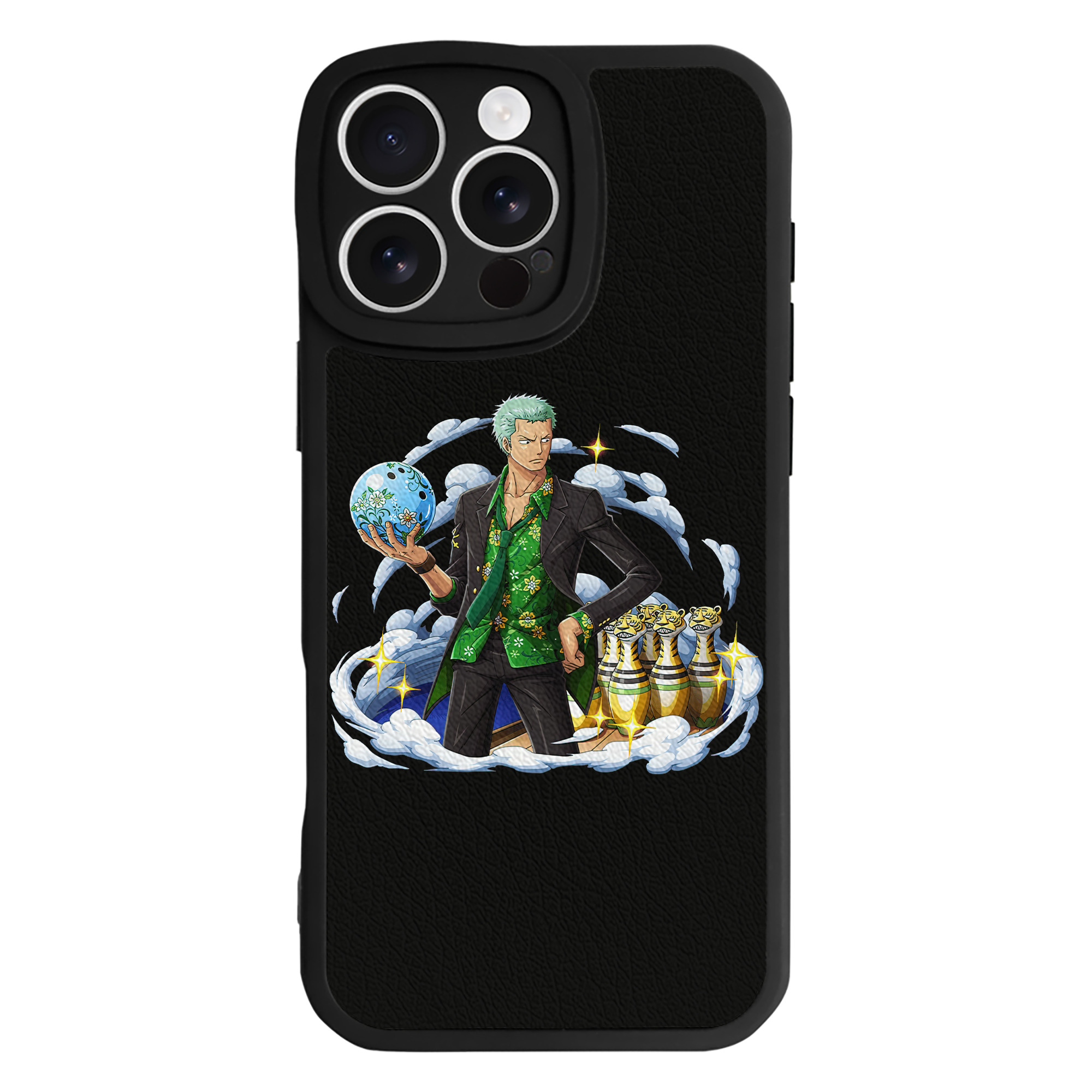 （画像用） ワンピース ロロノア・ゾロ ONE PIECE Roronoa Zoro 【iPhone 16シリーズ対応】シリコンスマホケース（レザー調） 材質：シリコン